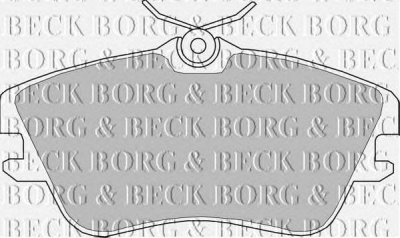 BORG & BECK bbp1160 -  Комплект тормозных колодок, дисковый тормоз